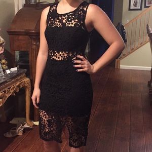 ☁️Charlotte Russe Crochet cocktail Dress